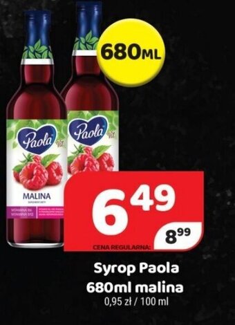 Delfin paola syrop 680ml malina oferta