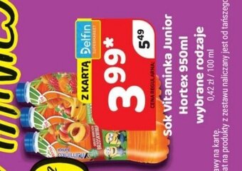 Delfin hortex sok vitaminka junior 950ml oferta