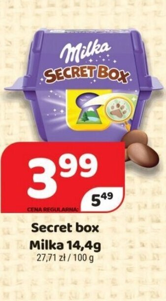 milka secret box 14,4g
