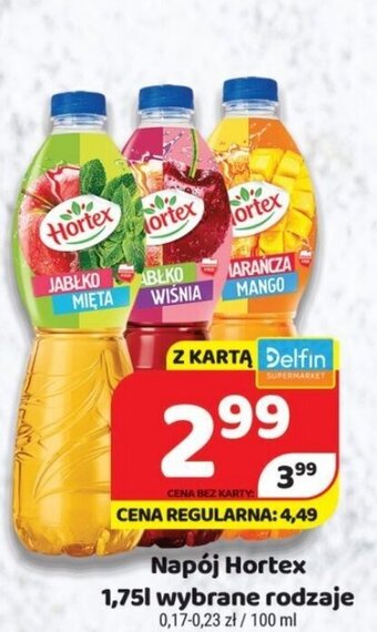 Delfin hortex napój 1,75l oferta