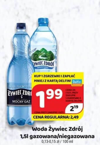 Delfin żywiec zdrój woda 1,5l gazowana/niegazowana oferta