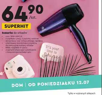 Biedronka Suszarka do włosów 2000w 1 SZT oferta