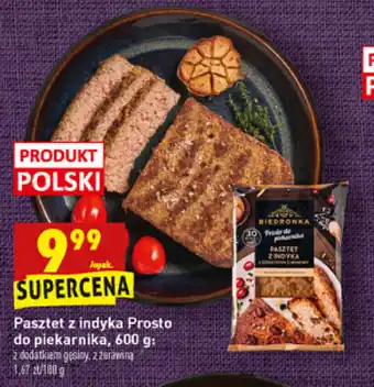 Biedronka Pasztet z indyka Prosto do piekarnika, 600 g oferta