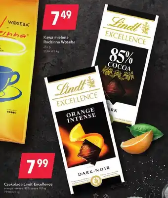 Lewiatan lindt czekolada excellence orange, intense 85% cocoa 100g oferta