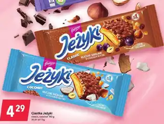 Lewiatan goplana ciastka jeżyki classic, coconut 140g oferta