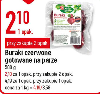 E.Leclerc buraki czerwone gotowane na parze 500g oferta