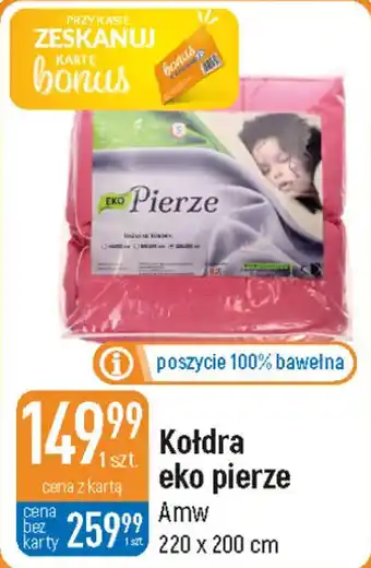 E.Leclerc Amw kołdra eko pierze 220x200cm oferta