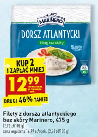 Biedronka Filety z dorsza atlantyckiego bez skóry Marinero 2x 475g oferta