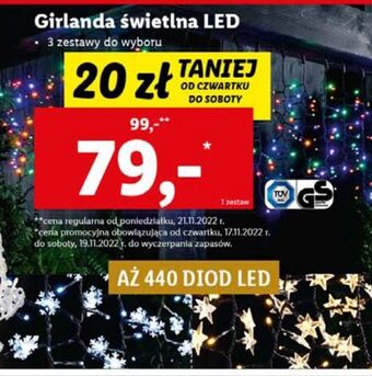 Lidl Girlanda świetlna 10 led oferta