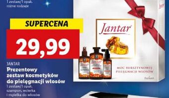 Lidl Zestaw w pudełku bursztyn i minerały szampon 330 ml + mgiełka do włosów 200 odżywka-wcierka 100 farmona jantar oferta