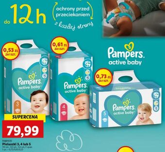 Lidl Pieluchy 5 pampers active baby oferta