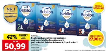 Lidl Mleko 4 bebilon advance oferta