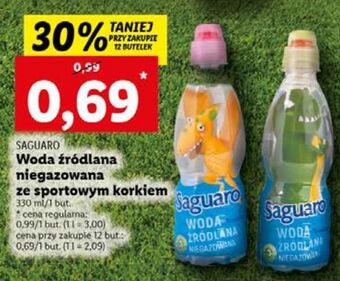 Lidl Woda niegazowana saguaro junior oferta