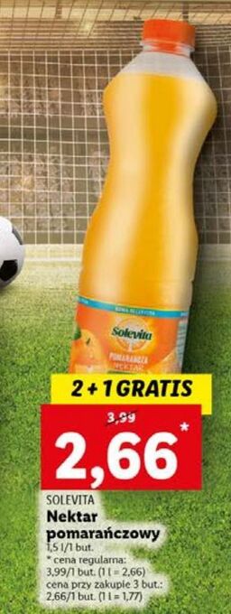 Lidl Nektar pomarańczowy solevita oferta