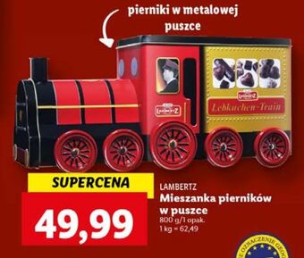 Lidl Pierniki w puszce kształcie lokomotywy lambertz oferta