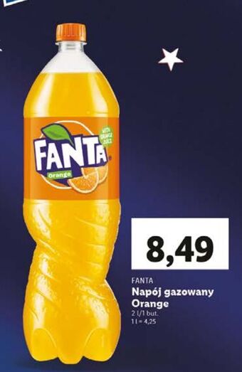 Lidl Napój pomarańczowy fanta oferta