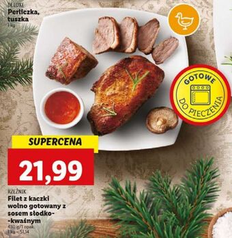 Lidl Filet z kaczki wolno gotowany sosem słodko-kwaśnym rzeźnik codzienna dostawa oferta
