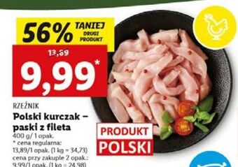 Lidl Paski z fileta piersi kurczaka rzeźnik codzienna dostawa oferta