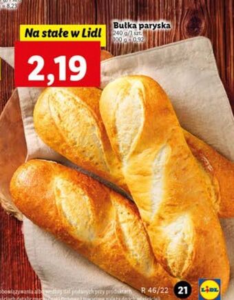 Lidl Bułka paryska oferta