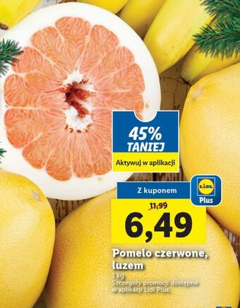 Lidl Pomelo czerwone oferta