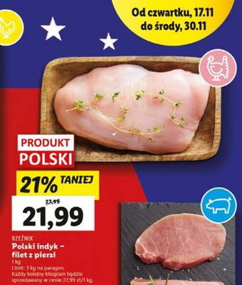 Lidl Filet z piersi indyka rzeźnik codzienna dostawa oferta