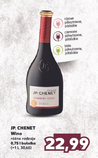 Kaufland Wino j.p. chenet medium sweet oferta