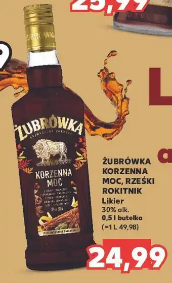 Kaufland Wódka żubrówka korzenna moc oferta