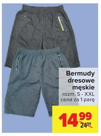 Carrefour Bermudy dresowe męskie oferta