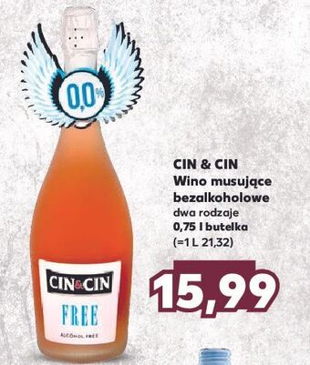 Kaufland Wino cin&cin free rose oferta