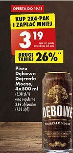 Biedronka Piwo dębowe dojrzałe mocne oferta
