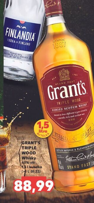 Kaufland Whisky grant's triple wood oferta
