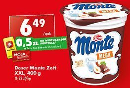 Biedronka Deser mleczno-czekoladowy z orzechami zott monte mega oferta