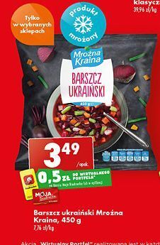 Biedronka Barszcz ukraiński mroźna kraina oferta