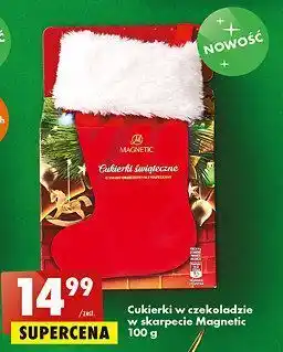 Biedronka Cukierki czekoladowe w skarpecie magnetic oferta