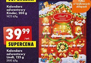 Biedronka Kalendarz adwentowy lindt oferta
