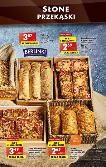 Biedronka Hot dog z parówką berlinką i sosem oferta