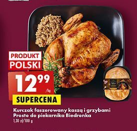 Biedronka Kurczak faszerowany kaszą i grzybami biedronka prosto do piekarnika oferta
