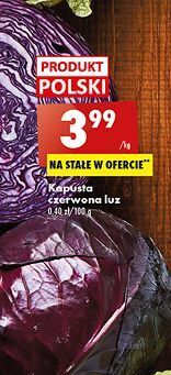 Biedronka Kapusta czerwona oferta