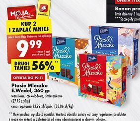 Biedronka Czekoladki czekoladowe e. wedel ptasie mleczko oferta