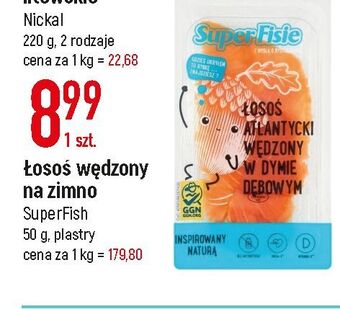 E.Leclerc Łosoś atlantycki wędzony w dymie dębowym superfish oferta