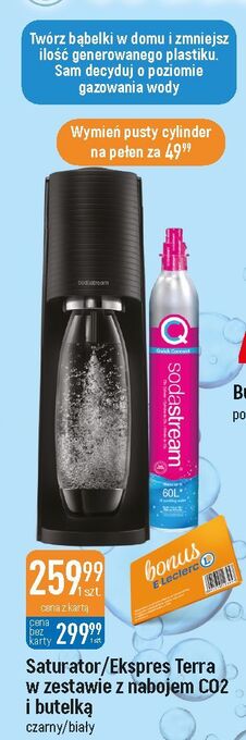 Ekspres do gazowania wody terra biały sodastream