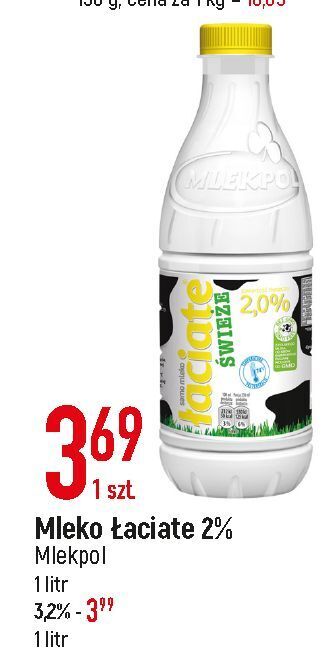 E.Leclerc Mleko 2% łaciate oferta