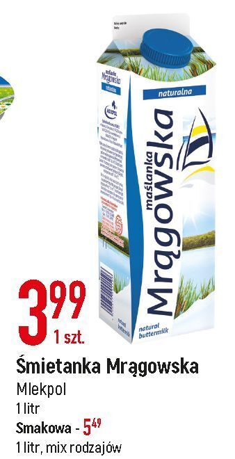 E.Leclerc Maślanka naturalna mrągowska oferta
