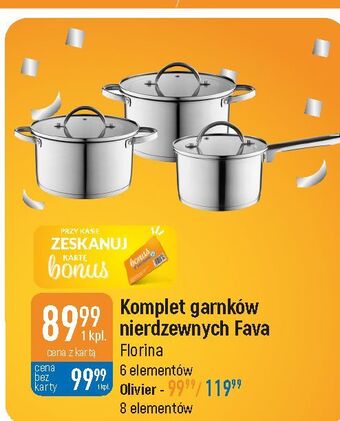 E.Leclerc Komplet garnków fava florina (florentyna) oferta