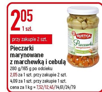 E.Leclerc Pieczarki marynowane z marchewką i cebulą wiodąca marka rustica oferta
