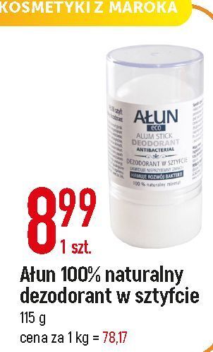 E.Leclerc Dezodorant naturalny w sztyfcie ałun oferta