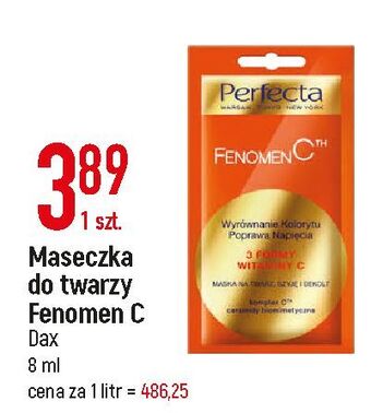 E.Leclerc Maska na twarz szyję i dekolt wyrównanie kolorytu perfecta fenomen c oferta