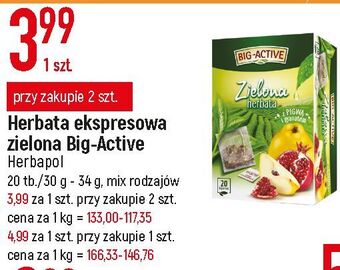 E.Leclerc Herbata pigwa & granat big-active oferta
