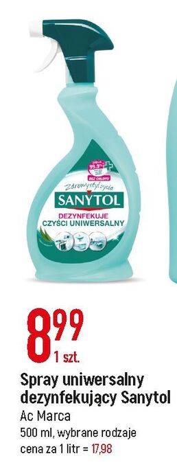 E.Leclerc Płyn do dezynfekcji uniwersalny eukaliptus sanytol oferta