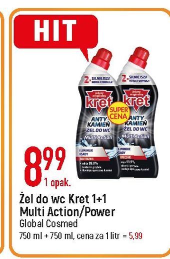 E.Leclerc Żel do wc multi action kret oferta